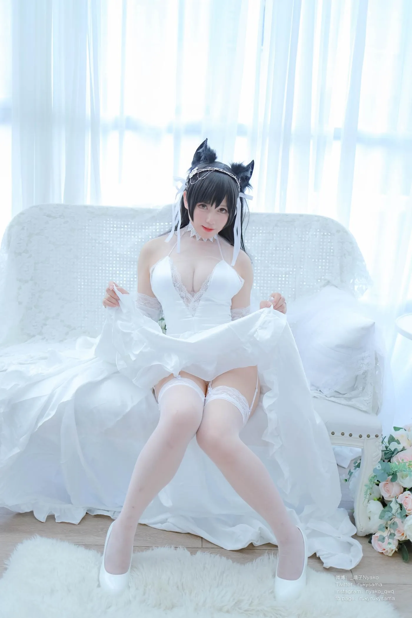 Nyako喵子 – NO.38 爱宕婚纱 [62P]插图5